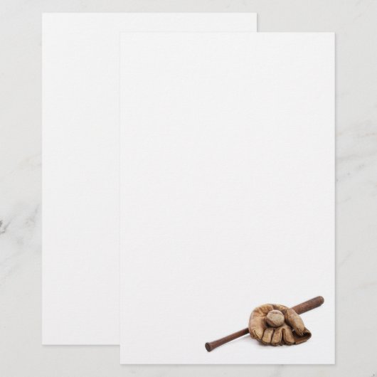 Vintag Baseball Briefpapier (Vorne/Hinten)