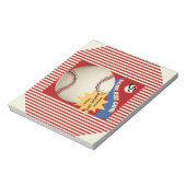 Vintag Baseball Card Bubblegum Wrapper Notizblock (Rotiert)