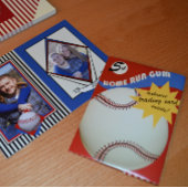 Vintag Baseball Card Bubblegum Wrapper Notizblock