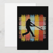 Vintag Baseball Einladung (Vorne/Hinten)