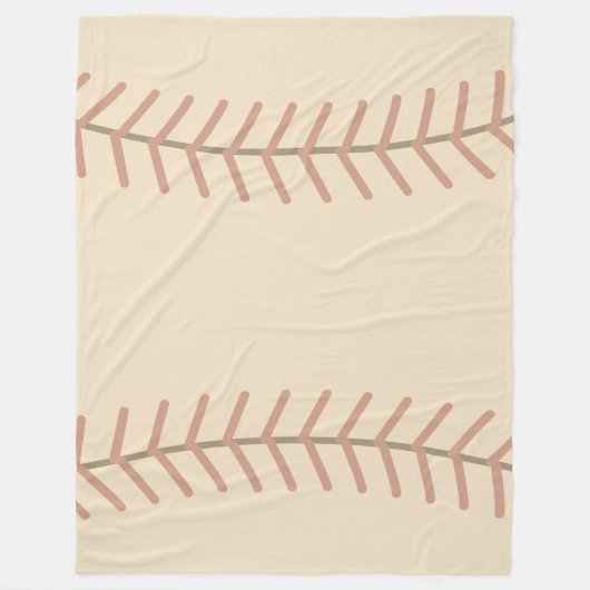 Vintag Baseball Fleece Blanket (Vorderseite)