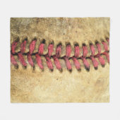 Vintag Baseball Fleecedecke (Vorderseite (Horizontal))