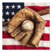 Vintag Baseball Fotodruck (Vorne)