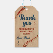 Vintag Baseball Geburtstag Vielen Dank Geschenkanhänger (Vorderseite)