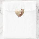 Vintag Baseball Herz-Aufkleber (Tasche)