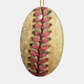 Vintag Baseball Keramik Ornament (Links)