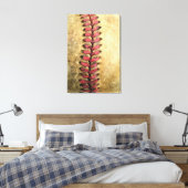Vintag Baseball Leinwanddruck (Insitu (Schlafzimmer))