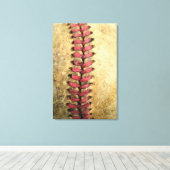 Vintag Baseball Leinwanddruck (Insitu (Holzboden))