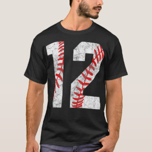 Vintag Baseball Mama 12 Jersey Baseball Favorit P T-Shirt