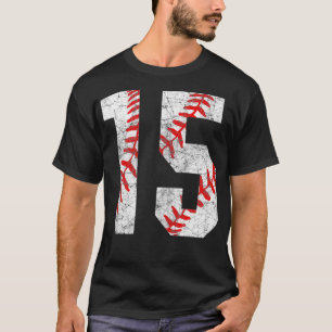 Vintag Baseball Mama 15 Jersey Baseball Favorit P T-Shirt