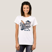 Vintag Baseball Mama Estd 2025 T-Shirt (Vorne ganz)