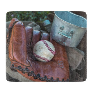 Vintag Baseball Mit und Ball Baseball Glove Amer Schneidebrett