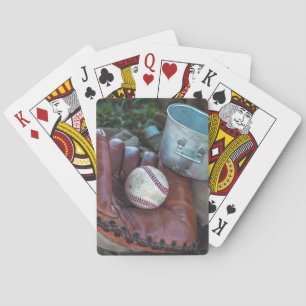 Vintag Baseball Mit und Ball Baseball Glove Amer Spielkarten