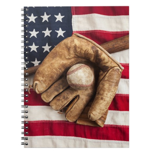 Vintag Baseball Notizblock (Vorderseite)