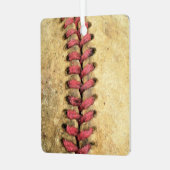 Vintag Baseball Ornament Aus Metall (Vorderseite links)