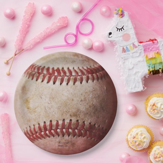 Vintag Baseball Pappteller (Party)