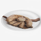 Vintag Baseball Pappteller (Schrägansicht)