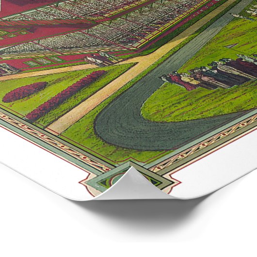 Vintag Baseball Park Poster (Ecke)