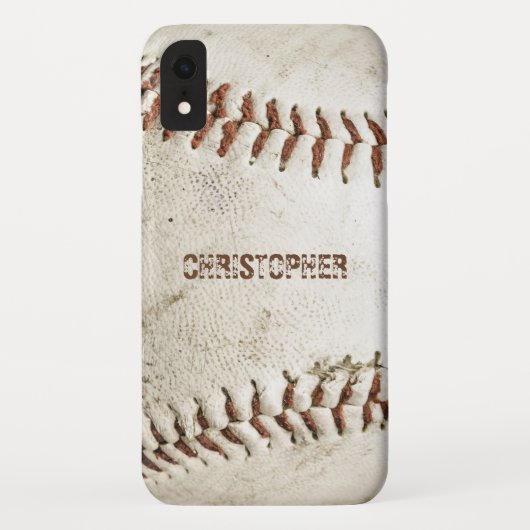 Vintag Baseball Personalisiert Case-Mate iPhone Hülle (Rückseite)