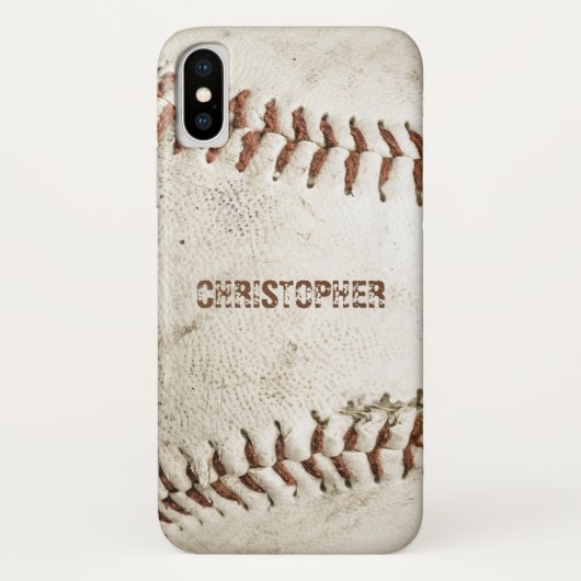 Vintag Baseball Personalisiert Case-Mate iPhone Hülle (Rückseite)