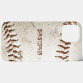 Vintag Baseball Personalisiert Case-Mate iPhone Hülle (Rückseite (Horizontal))