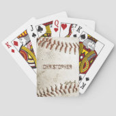 Vintag Baseball Personalisiert Spielkarten (Rückseite)