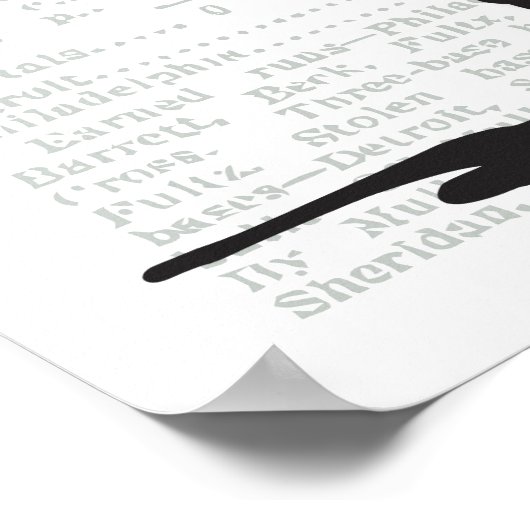 Vintag Baseball Pitcher Poster (Ecke)