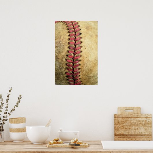 Vintag Baseball Poster (Küche)