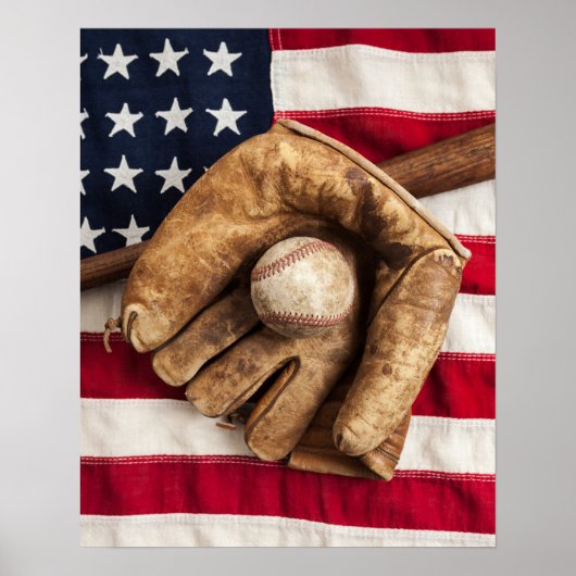 Vintag Baseball Poster (Vorne)