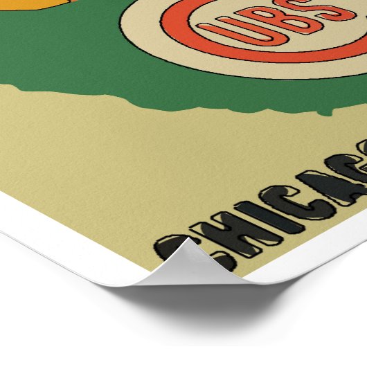 Vintag Baseball Poster (Ecke)