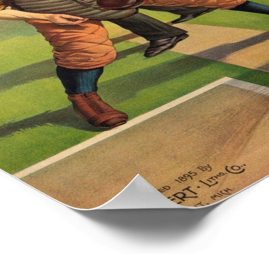 Vintag Baseball Poster (Ecke)