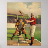 Vintag Baseball Poster (Vorne)