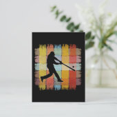 Vintag Baseball Postkarte (Stehend Vorderseite)