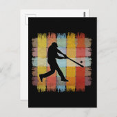 Vintag Baseball Postkarte (Vorne/Hinten)