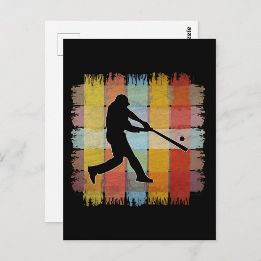 Vintag Baseball Postkarte (Vorne/Hinten)