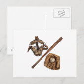 Vintag Baseball Postkarte (Vorne/Hinten)