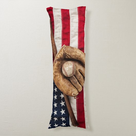 Vintag Baseball Seitenschläferkissen (Vorderseite Vertikal)