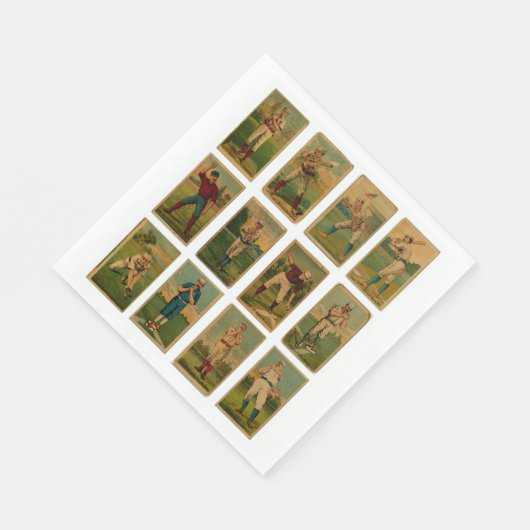 Vintag Baseball Serviette (Ecke)