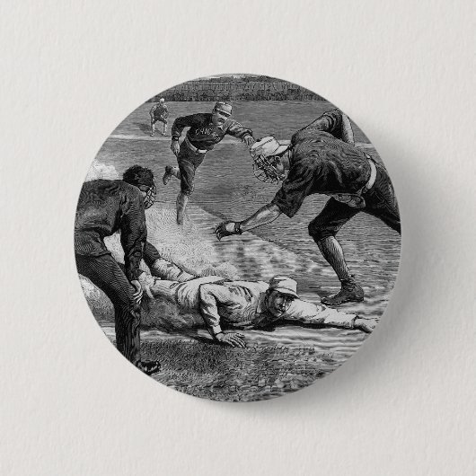 Vintag Baseball von Thure De Thulstrup, 1885 Button (Vorderseite)
