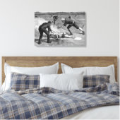 Vintag Baseball von Thure De Thulstrup, 1885 Leinwanddruck (Insitu (Schlafzimmer))