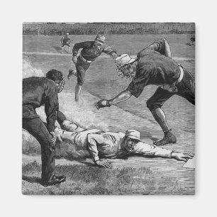 Vintag Baseball von Thure De Thulstrup, 1885 Magnet