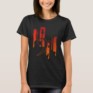 Vintag Bass Gitarre Players Musik Vintage Gitarre T-Shirt