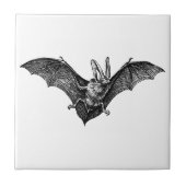 Vintag Bat Gothic Vampire Fliese (Vorderseite)