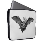 Vintag Bat Gothic Vampire Laptopschutzhülle (Vorne Rechts)