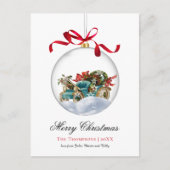 Vintag Bauble Car Weihnachten (Vorderseite)