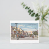 Vintag Bay Street in Nassau, Bahamas Postkarte (Stehend Vorderseite)