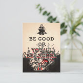 Vintag Be Good Devil Postcard Postkarte (Stehend Vorderseite)