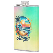 Vintag Beach Aloha Sublimierung-94953 Flachmann (Links)