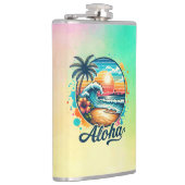 Vintag Beach Aloha Sublimierung-94953 Flachmann (Rechts)