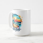 Vintag Beach Aloha Sublimierung-94953 Kaffeetasse (Vorderseite Links)